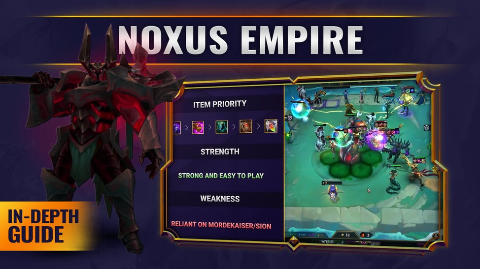 Noxus Empire TFT Meta Comp Set 9.5 Guide Mobalytics